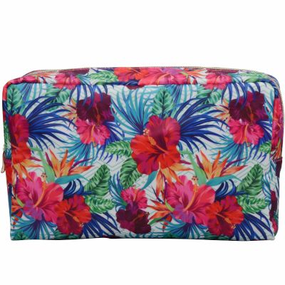 Large Floral Travel Toiletry Bag Personalised